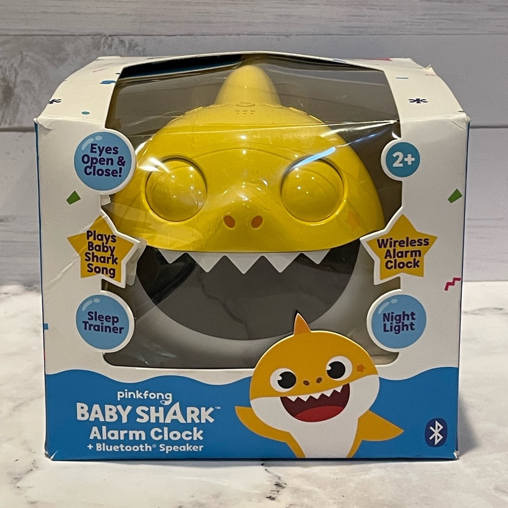 Baby Shark Alarm Clock Bluetooth Speaker